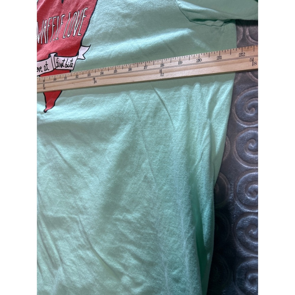Very Important Tee Waffle Love Heart Graphic T Shirt Mint Green‎ XL - Picture 6 of 8